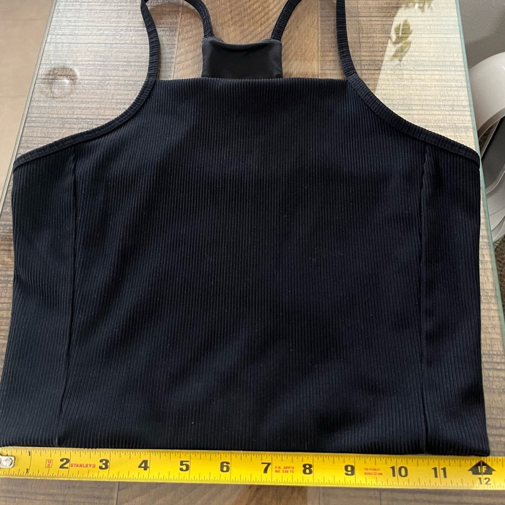 The North Face Black Ribbed Sports Bra